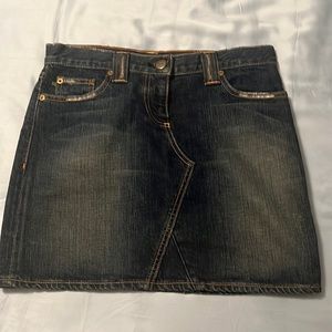 J Crew Denim Mini Skirt